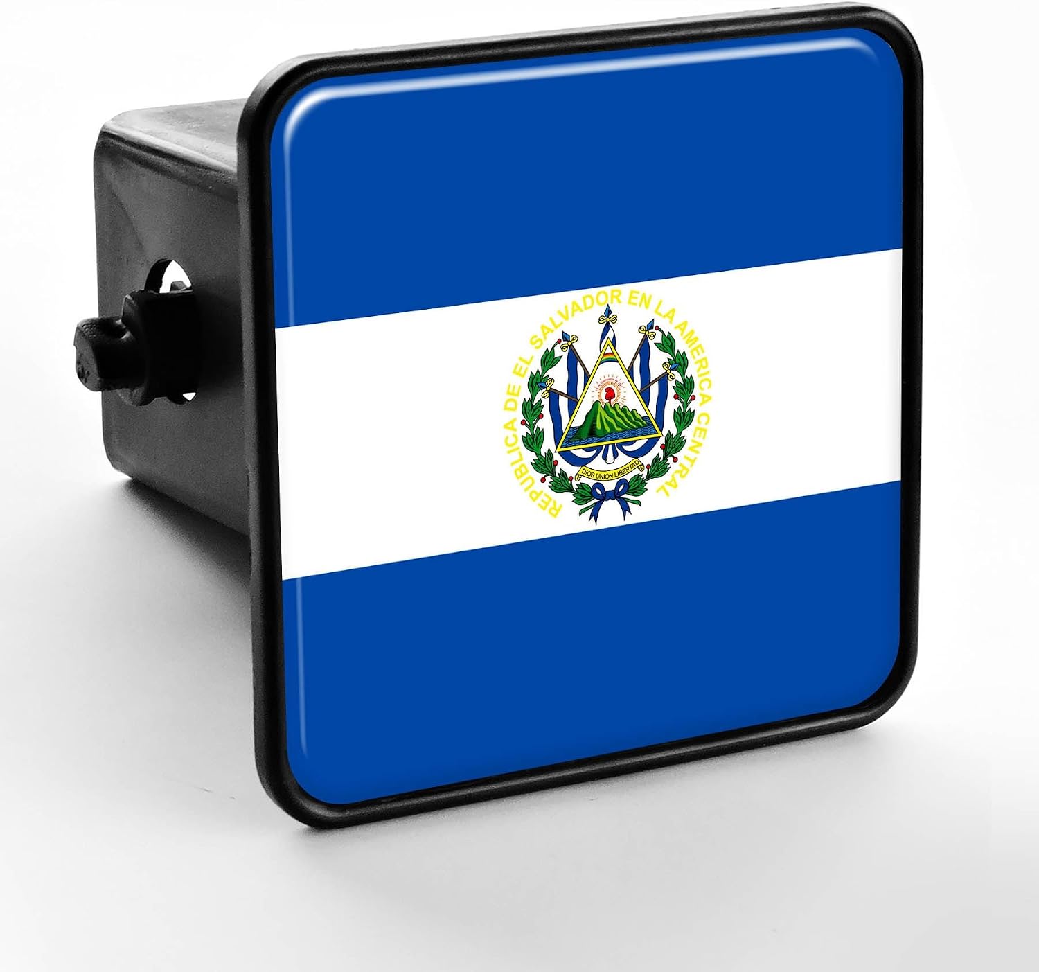 Trailer Hitch Cover - Flag of El Salvador (Salvadorian)