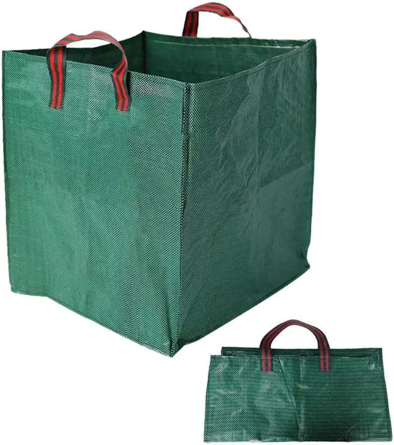 Garden Waste Bag Large Capacity Garden Bag Reusable Waterproof Leaf Sack Storage Collection Container For Garden Yard(125L 50x50x50cm)