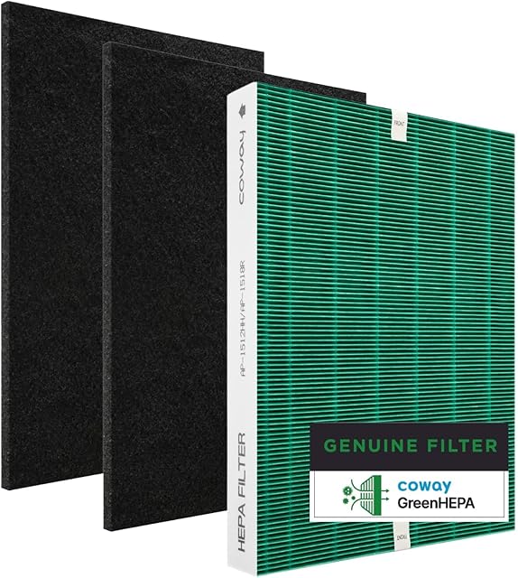 Coway GreenHEPA filter set for air purifier AP-1512HH Mighty and AP-1518R Airmega 200M