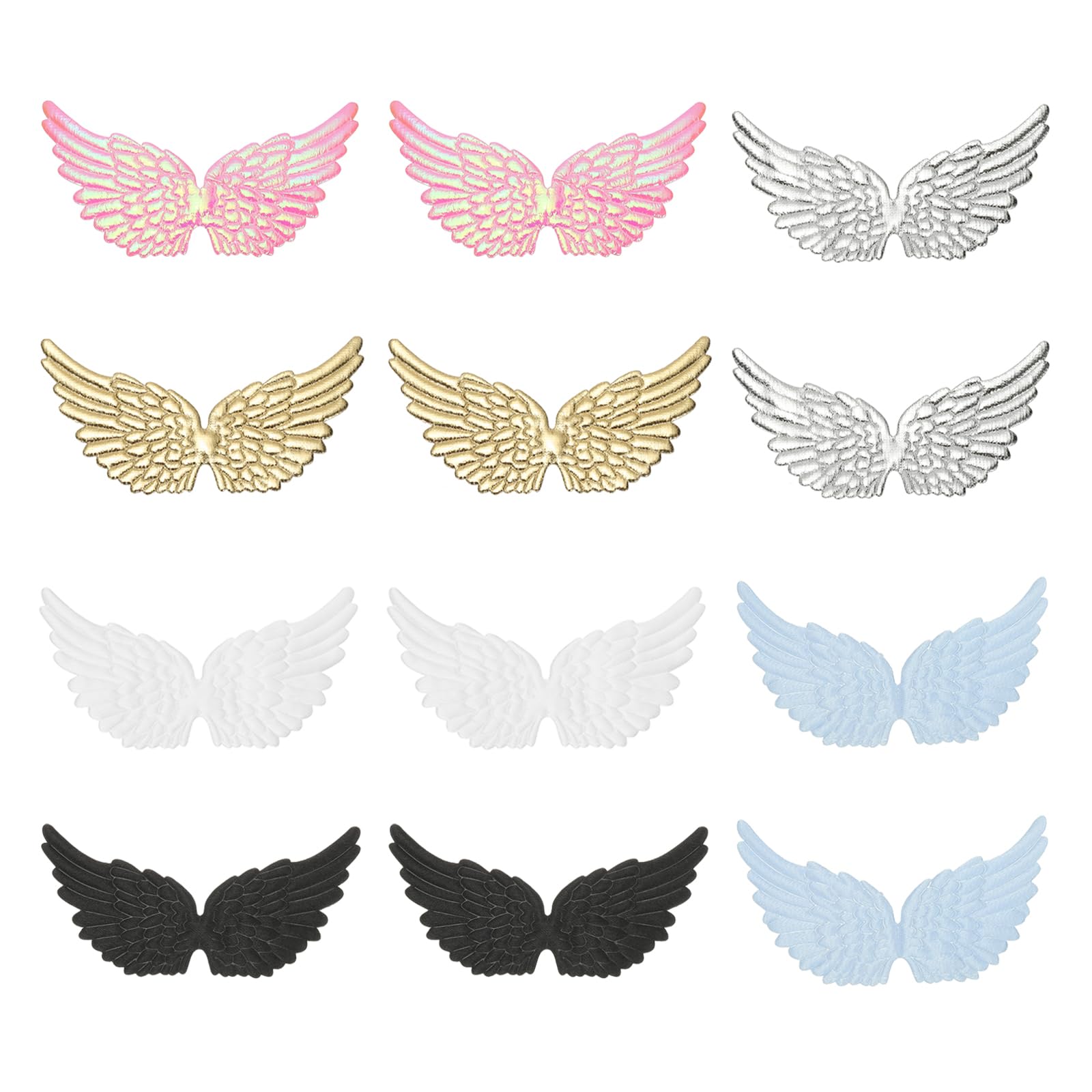 Écussons ailes d'ange thermocollants pailletés PATIKIL pour customiser les vêtements de fête