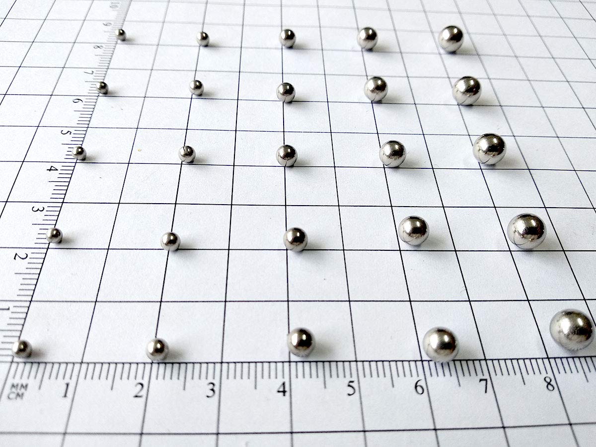 50 lbs Sphere Ball 6 mm 304 Stainless Steel Tumbler Media for Vibratory Barrel Finishing,Tumbling,Buffing,Burnishing,Smoothing,Cleaning