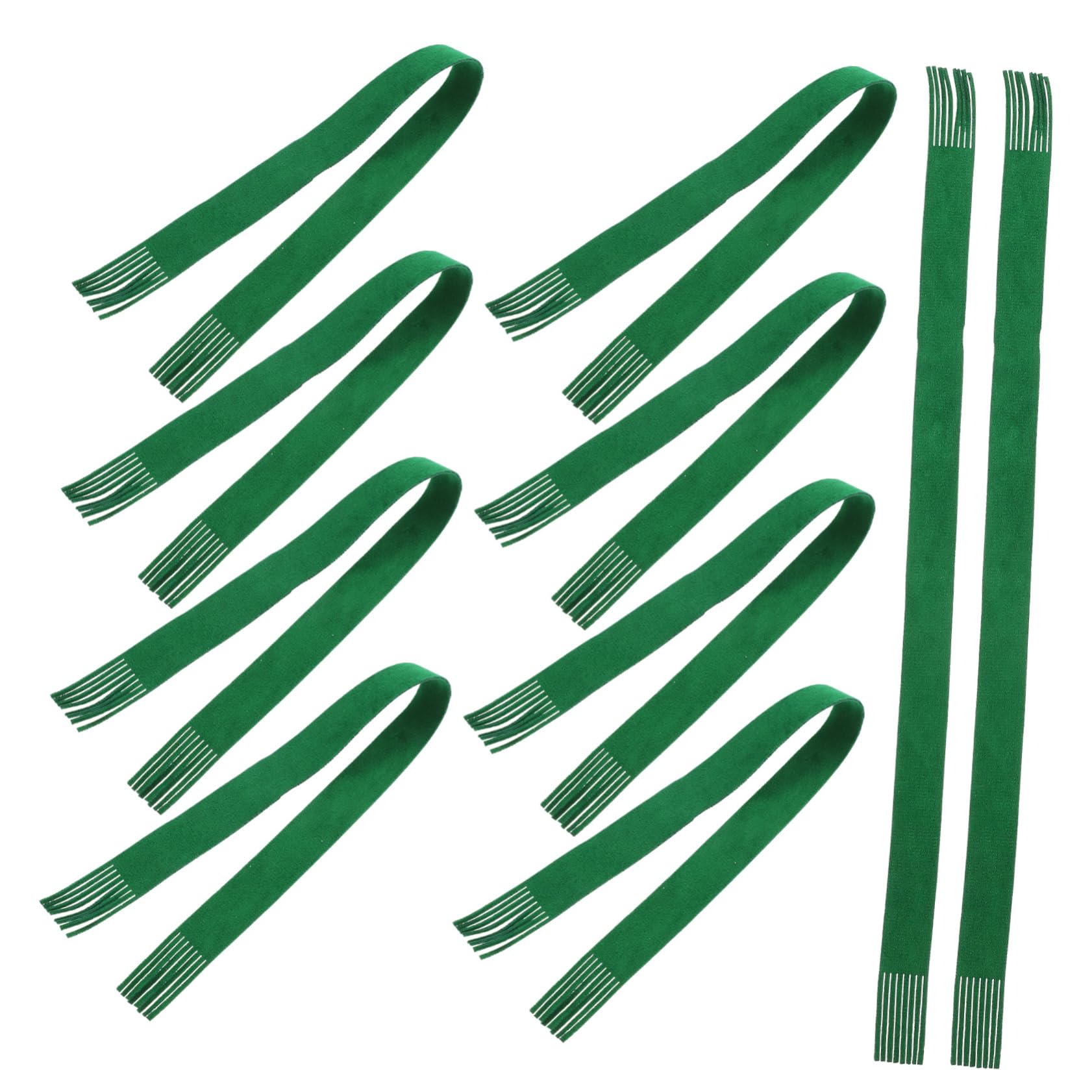 Homoyoyo 10pcs Mini Christmas Scarf Kawaii Doll Scarf Wine Bottle Decoration Smooth Versatile Holiday Decor for Parties Crafts