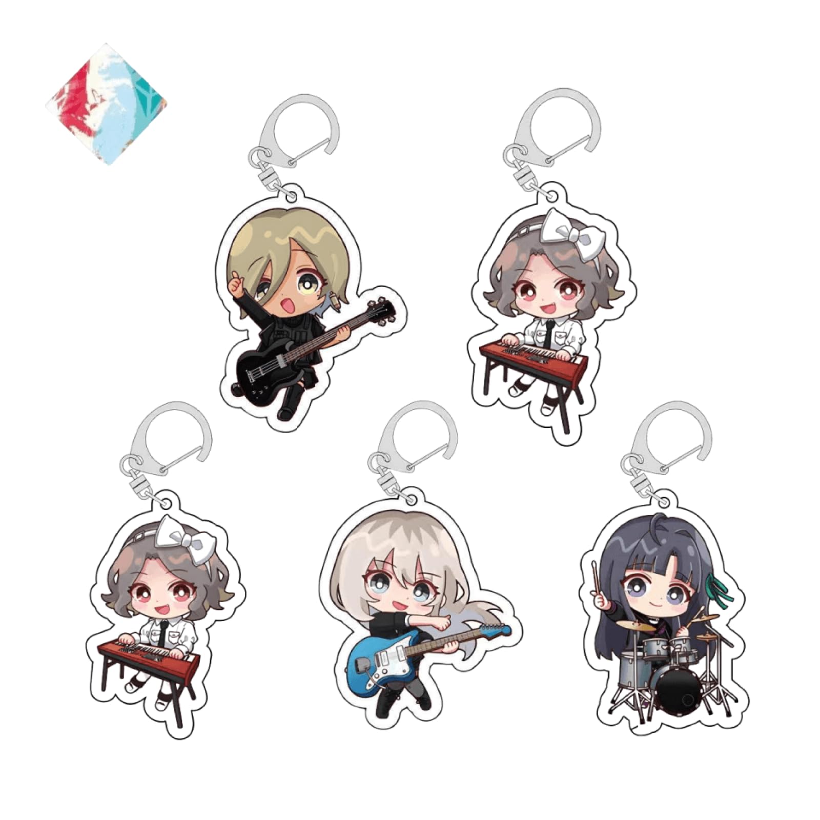 Amazon.co.jp: ガールズバンドクライ アクリルキーホルダー 5点