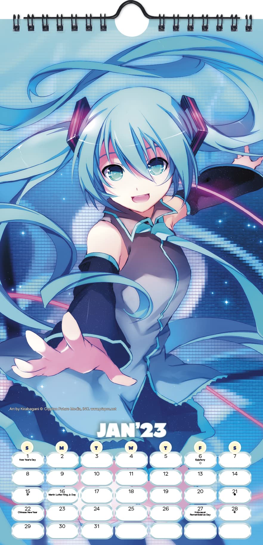 Amazon.com: Hatsune Miku Calendar 2023 -- Deluxe 2023 初音ミク Mini Poster  Calendar Bundle with Over 100 Calendar Stickers (Japanese Anime Gifts,  Office Supplies) : Office Products