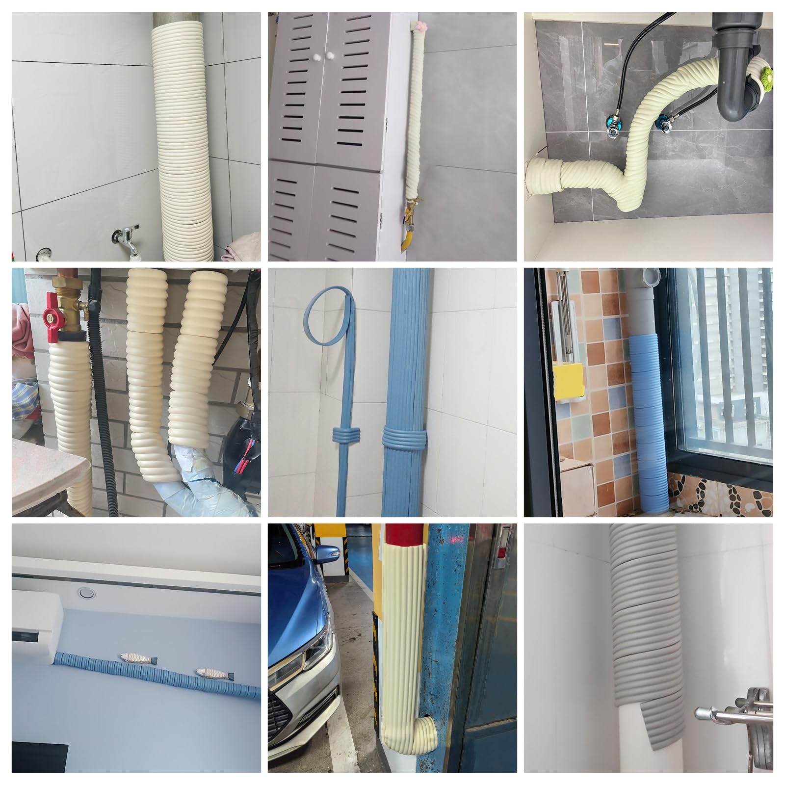 Heizungsrohr Isolierung Klebeband Zum Wickeln, Selbstklebend Rohrschutz Wärmedämm Schalldämmstoffe, Reduziert Wärmeverlust Und Geräusche, Rohrisolierung Selbstklebend(Beige,3pcs)