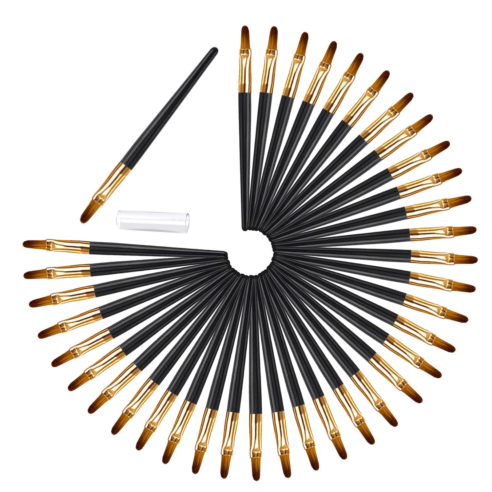 100 Pièces Pinceaux Lèvre Jetables, Pinceau à Lèvres Portable Applicateur de Rouge à Lèvres, Pinceau Eyeliner Jetable, Pinceaux à Cils Jetables à Mascara, l'outil Cosmétique de Maquillage