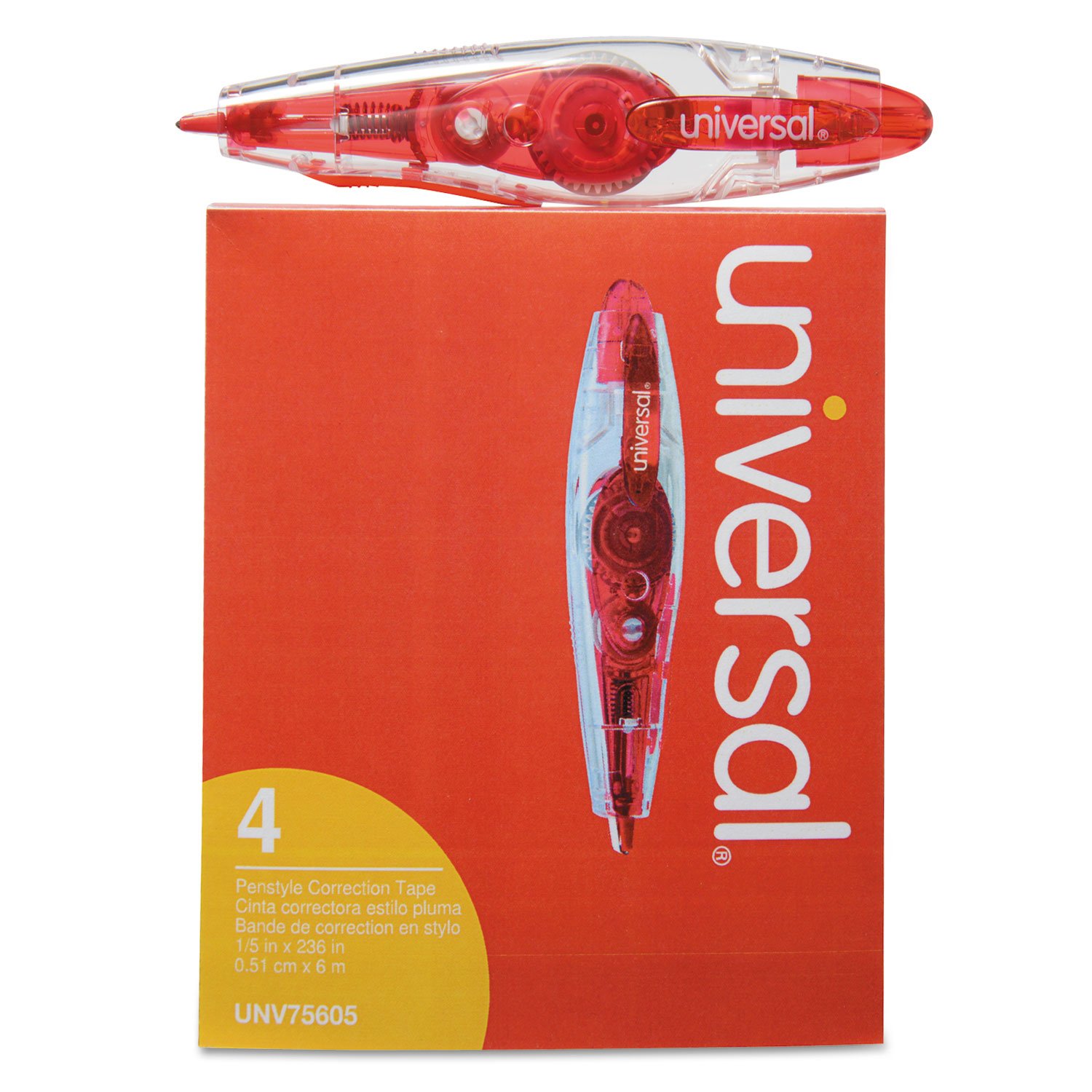 Universal® Retractable Pen-Style Correction Tape by Universal One