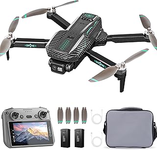 GPS Drone with 4K Camera for Adults, FPV RC Quadcopter, 5-inch LCD Tablet Screen, Auto Return, GPS Follow, Circle Fly, 60-min Flight Time,Brushless Motor, Lightweight Foldable Drone for Beginners