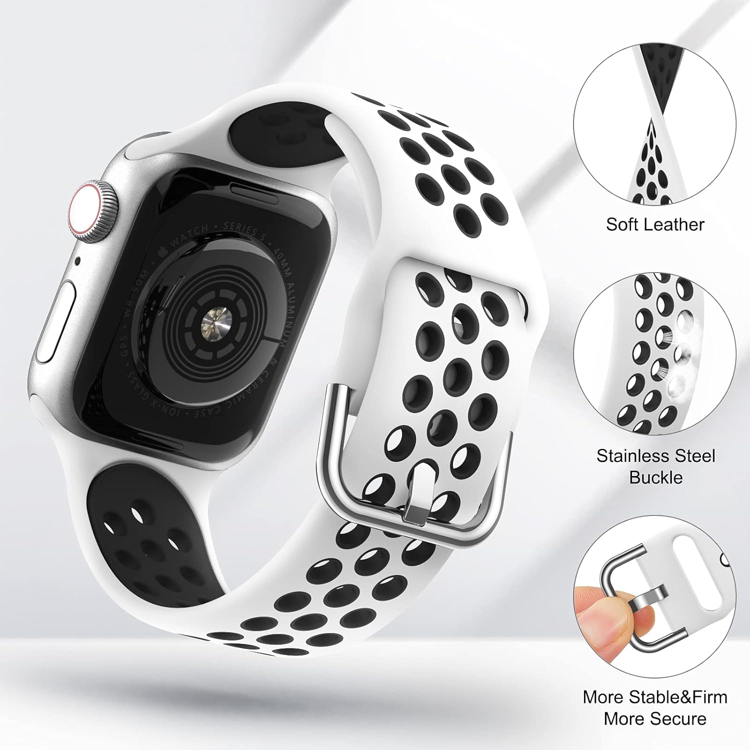 Marlova Compatible Silicone Breathable Wristbands Image