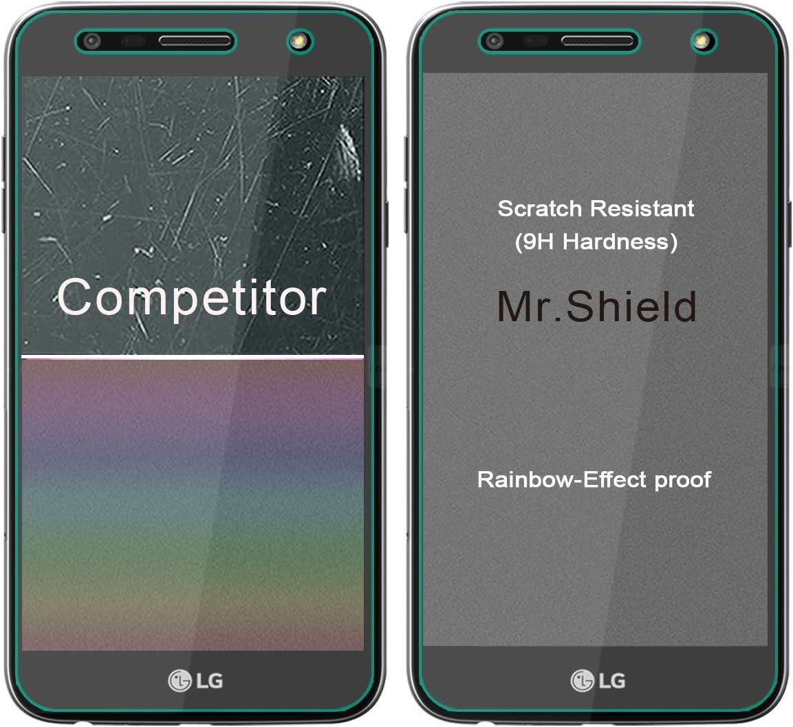 Mr.Shield [3-PACK] Designed For LG X Charge [Tempered Glass] Screen Protector [Japan Glass With 9H Hardness] with Lifetime Replacement