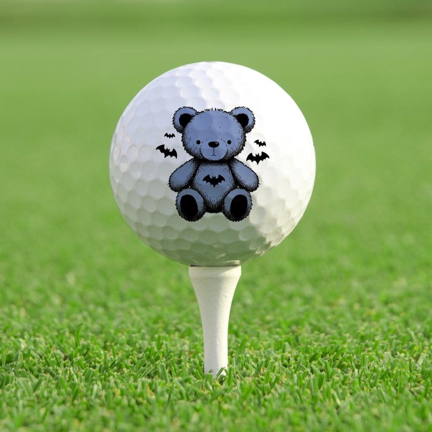 CafePress Batty Bear Blue Novelty Golf Balls (Pk of 12)