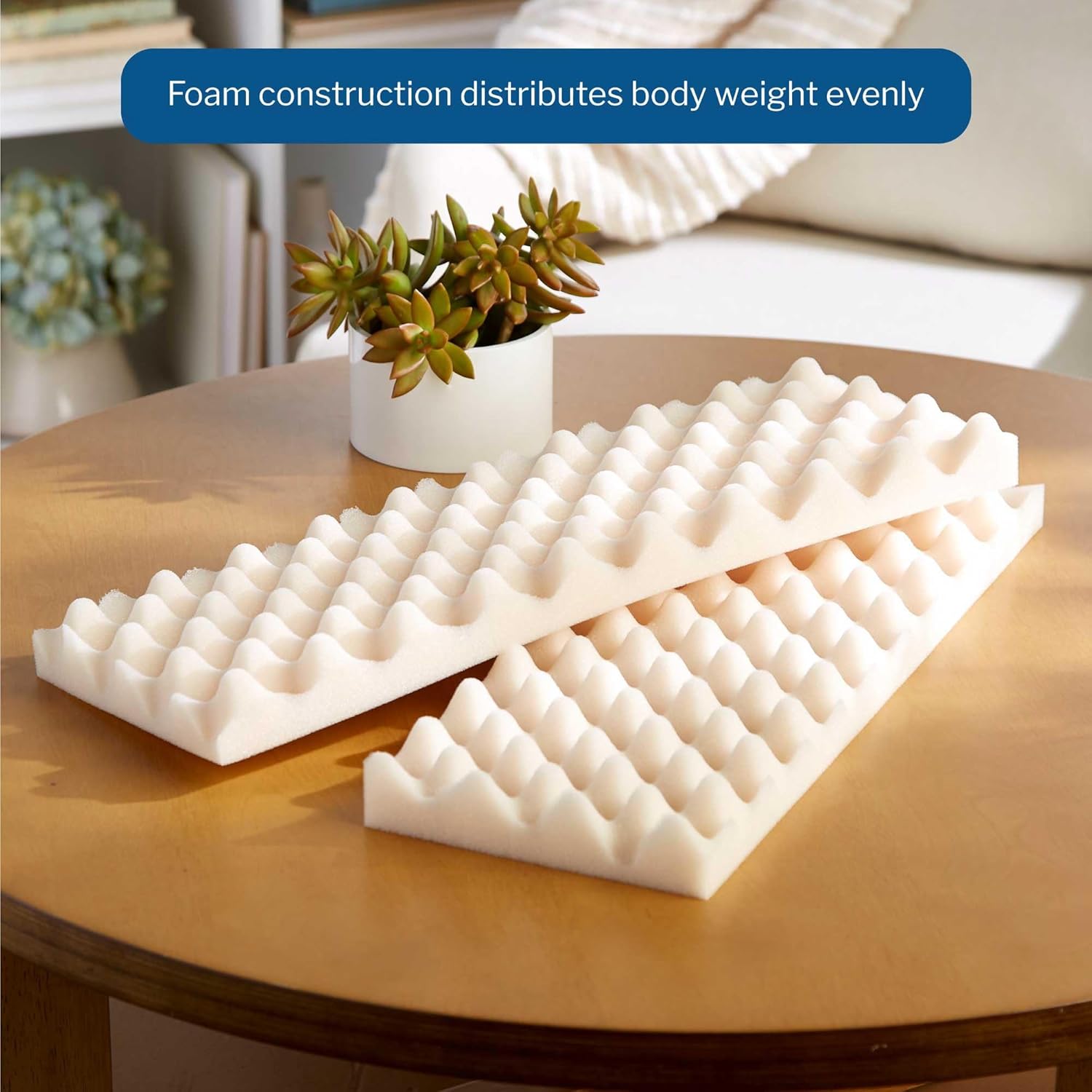 McKesson Convoluted Foam Armboard Pads, Comfortable Medical-Grade Arm Support, Cut-to-Fit, Latex-Free, Disposable, 12 Count