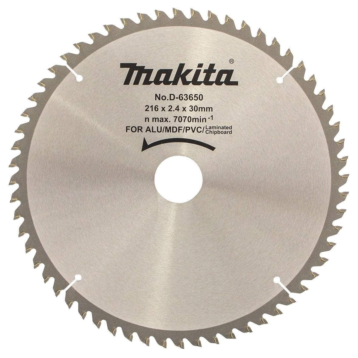 Makita Gray D-65654 Tct Multi-Purpose Saw Blade 260Mm X 100T