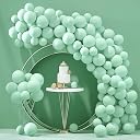 AR Giftzadda Pack of 50 Green Pastel Colour Balloons for birthday decoration, Baby Shower, Anniversary wedding Decorations, Balloons pastel Themed Decoration Items Kit (Pack of 50) (Pastel Green) gallery image
