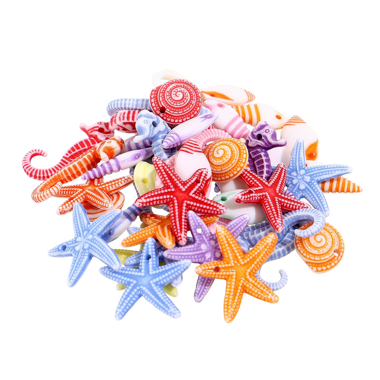 Conchas de playa para rellenar jarrones decorativos y fondos de acuario Tendycoco 48 piezas