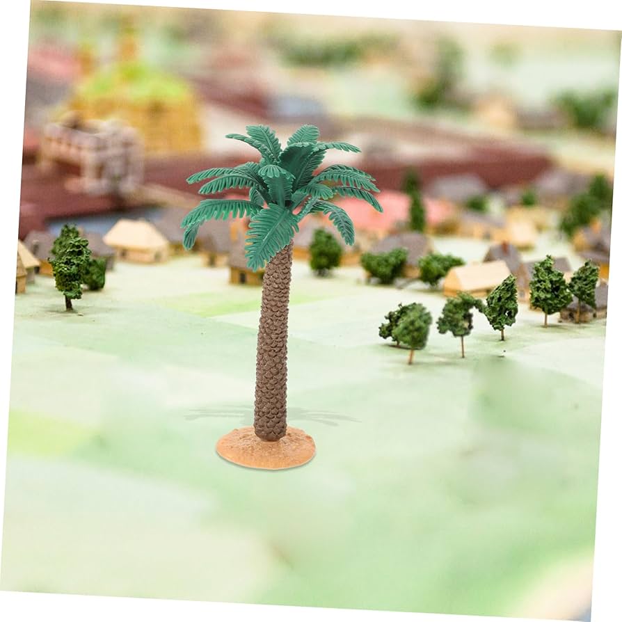 Amazon.com: TOPPERFUN 2pcs Miniature Palm Tree Plant Models PVC