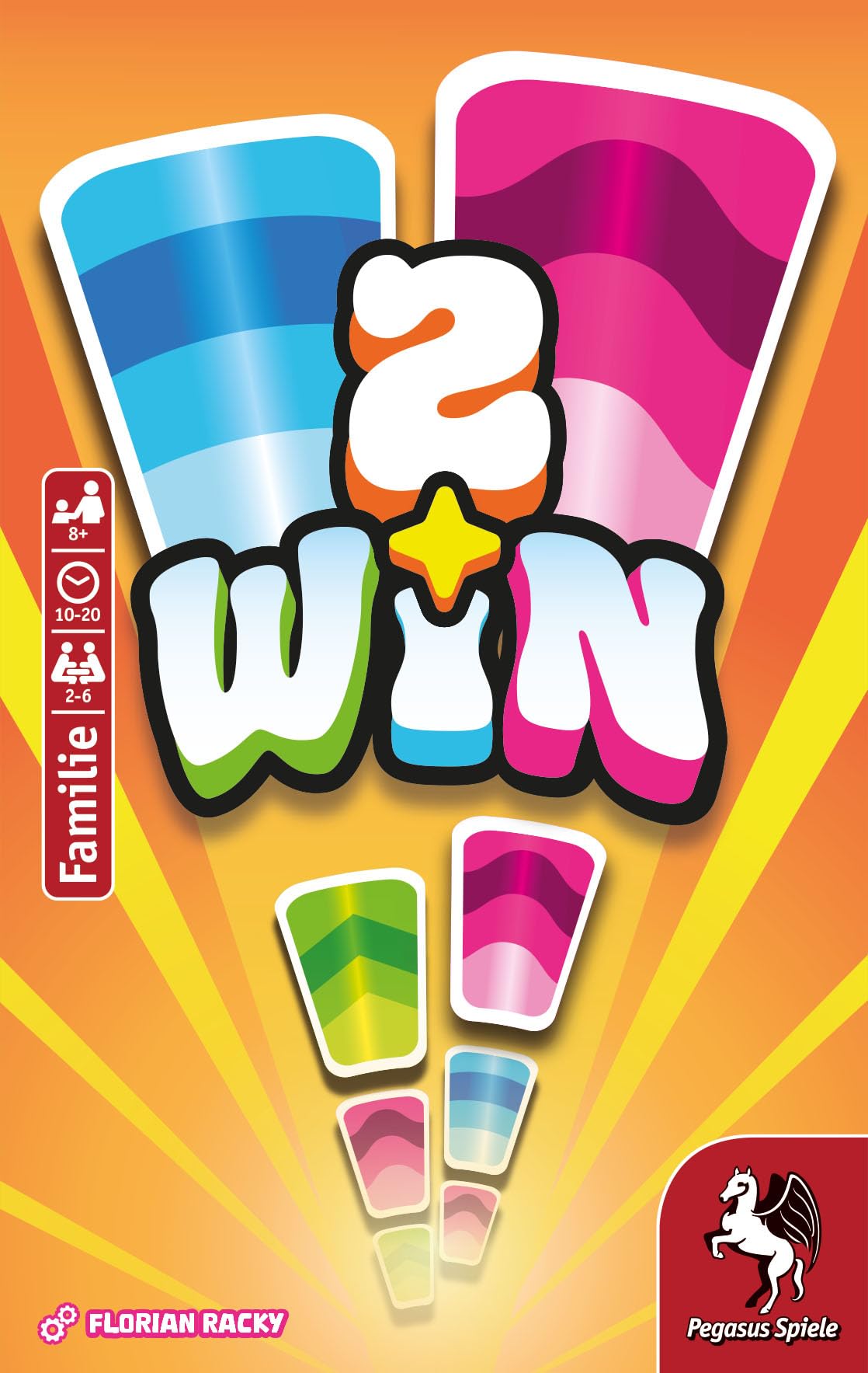 Pegasus Spiele 2 Win Card Game - Fast-Paced Family & Party Game