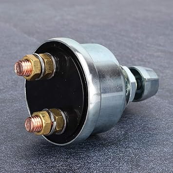 Battery Isolator, Off Switch 12v, Stainless Steel + Brass On-Off Leakage Switch 10mm / 0.4in for Small Yacht