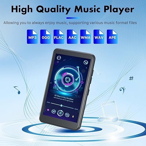 Miniatura 9 de Reproductor MP3 inteligente con Android 13 y pantalla táctil de 4 pulgadas, almacenamiento de 144 GB (1 TB expandible), Bluetooth 5.3, WiFi para