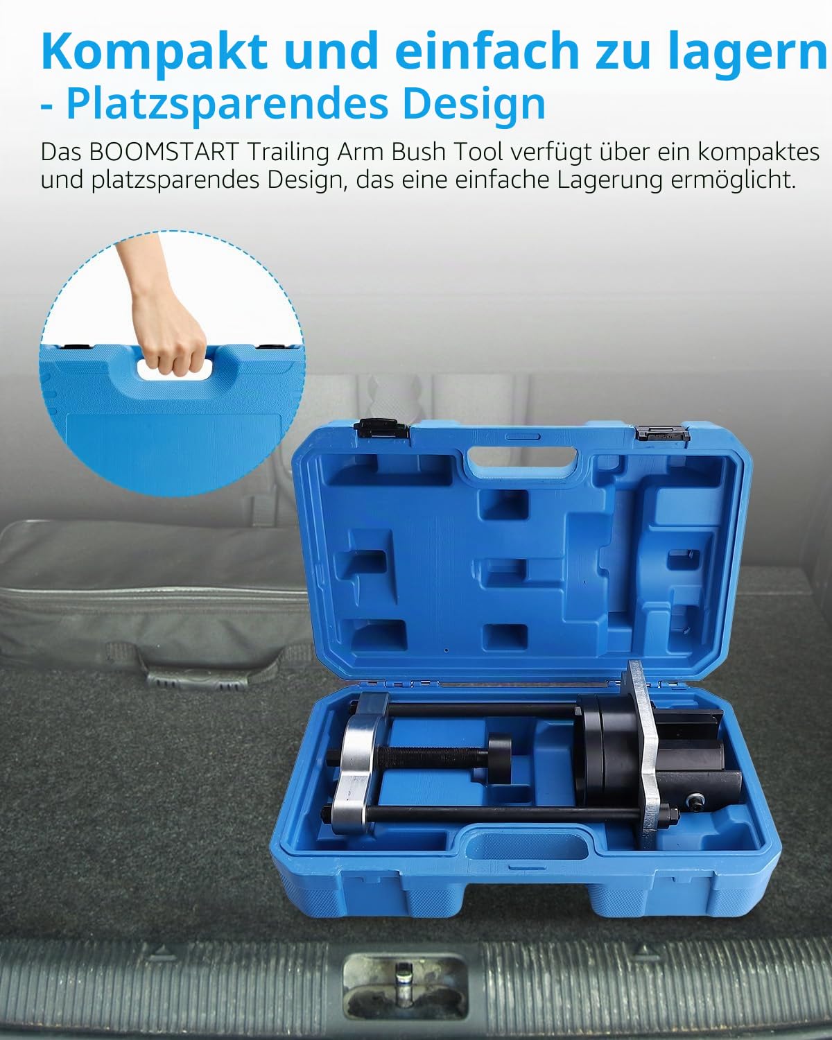 BOOMSTART Schwingarm-Lagerstange-Werkzeug für Ford/Volvo - Hinten Schwingarm-Lagerstange Ablage & Montage - Kompatibel mit S-Max, Galaxy, Mondeo, S60, S80, XC60, V70, XC70