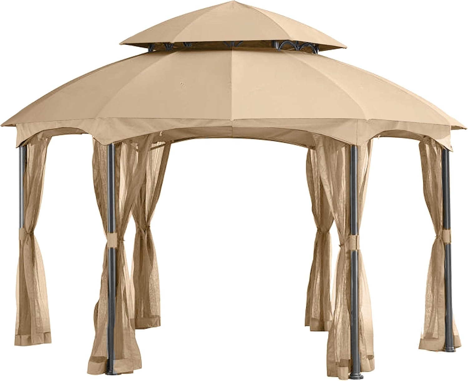 Garden Winds Replacement Canopy for The Heritage Dome Gazebo - Standard 350 - Beige