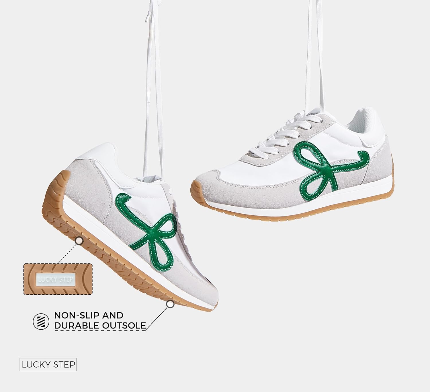 LUCKY STEP Women's Fashion Sneakers Trendy Stylish Low Top Classic Retro Casual Ladies Comfortable Running Walking Shoes - Image 6