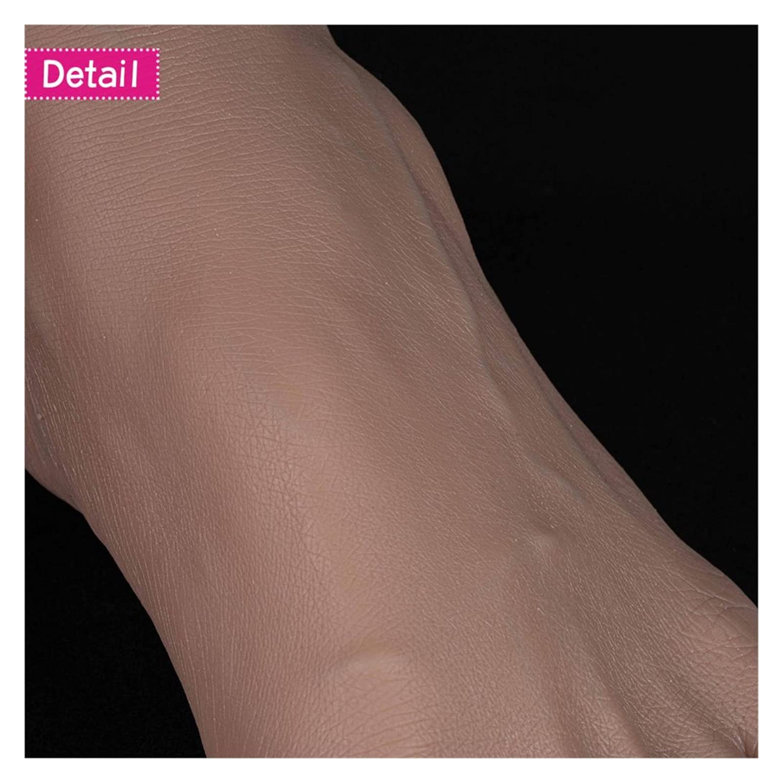 Model stóp męskiej UE 46. Widoczne naczynia krwionośne Ogrzewany szkic rysunek Skarpety do butów Sandal Display Art Ciecz Silikon(Silicone Toes bone,One pair)