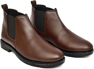 Men Stylish Chelsea Boots for Men | Slip-On Ankle Boots with Comfortable Fit | Daily Wear Boots for Office, Travel & Business Casual Look