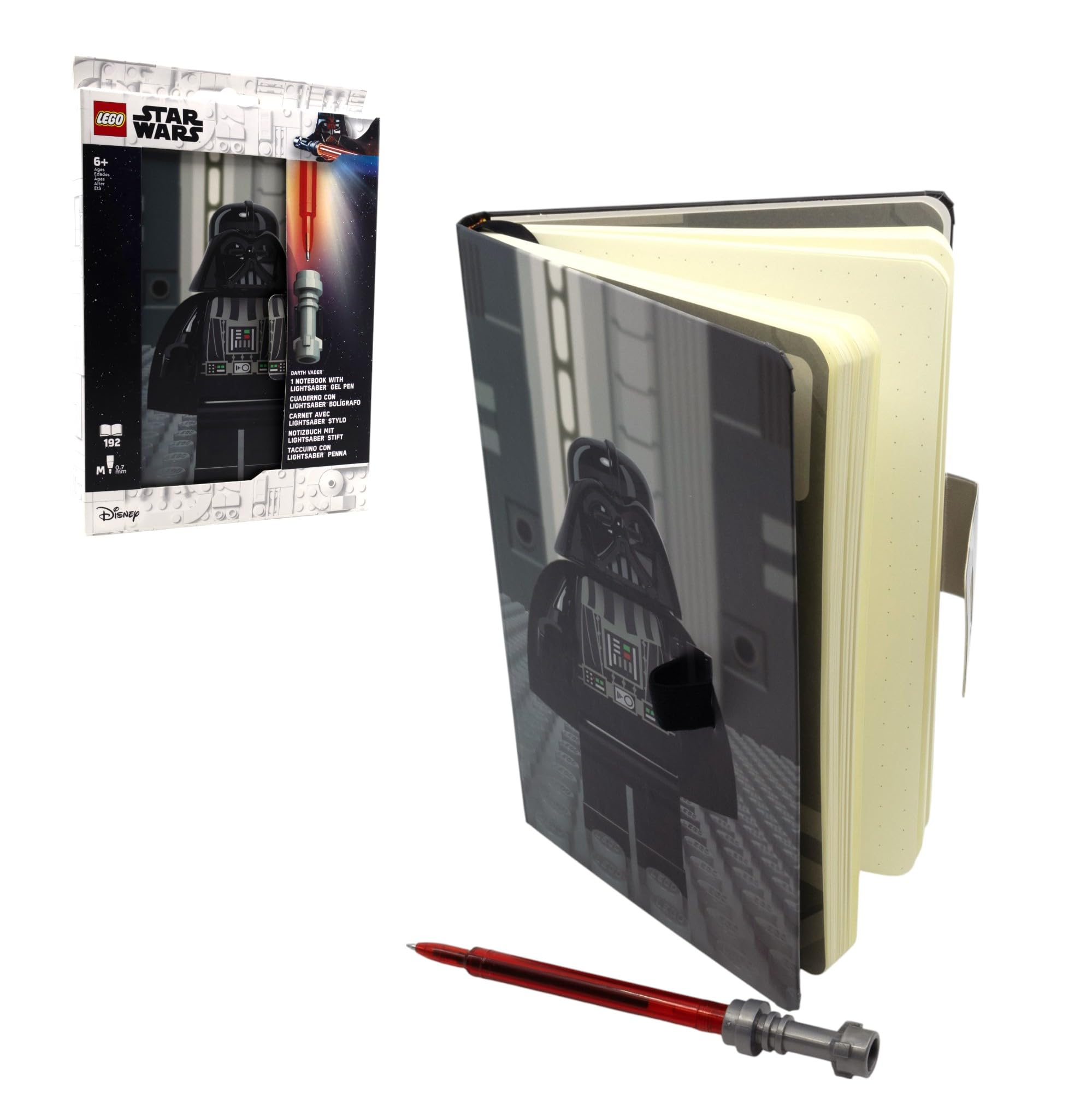 Amazon.com : IQ LEGO Star Wars Dotted Notebook with Lightsaber Gel