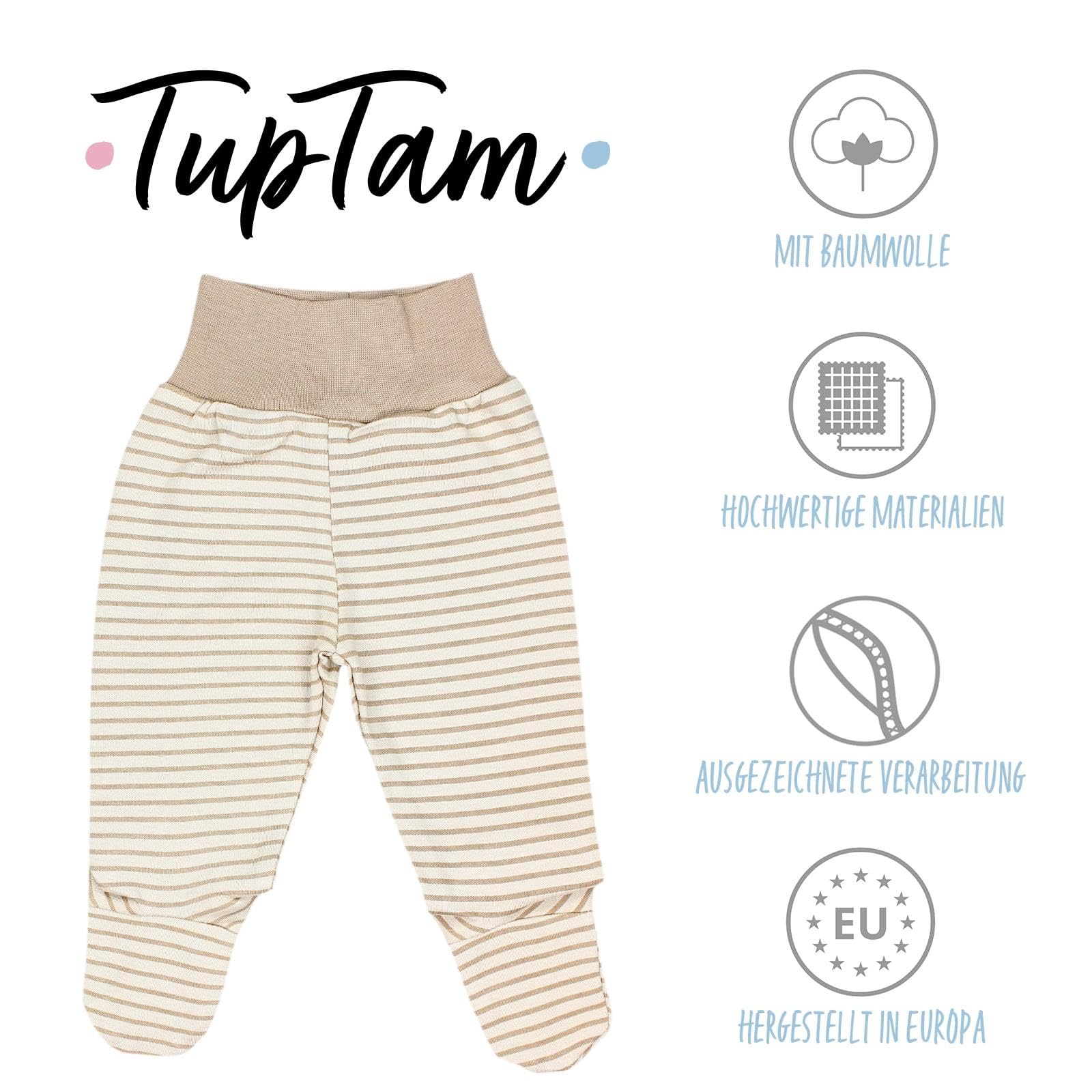 TupTam Pantalon avec Pied pour Bébé Fille Lot de 3