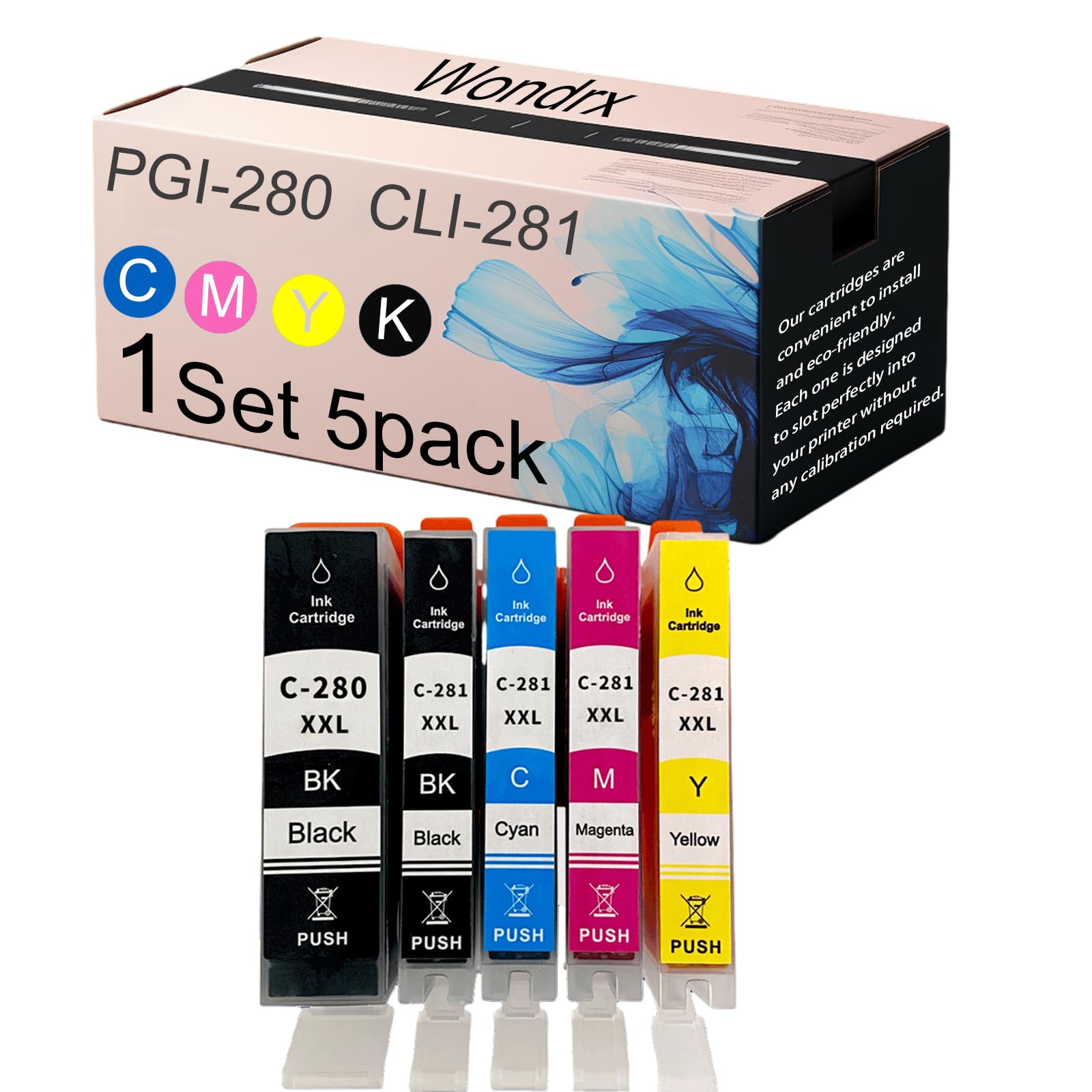 Amazon.com: 280 281 Ink Cartridges for Canon 280XXL 281XXL