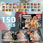 150 PCS Magnetic Blocks - Building Block for Kids Ages 4-8, Magnet Blocks Cubes Tiles Constructions Toys Girl Boy, STEM Educational Stacking Toy, Play Game Preschool Learning Gifts