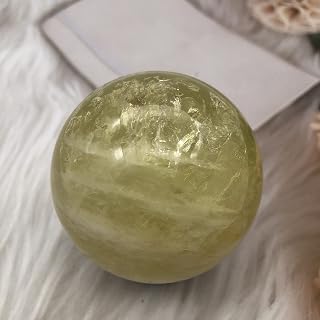 ARrase Decoración del hogar, 1 Uds., Esfera de Cristal de Citrino Natural, Bola de Piedras Preciosas de Cuarzo Amarillo, artículos for el hogar decoración de la habitación
