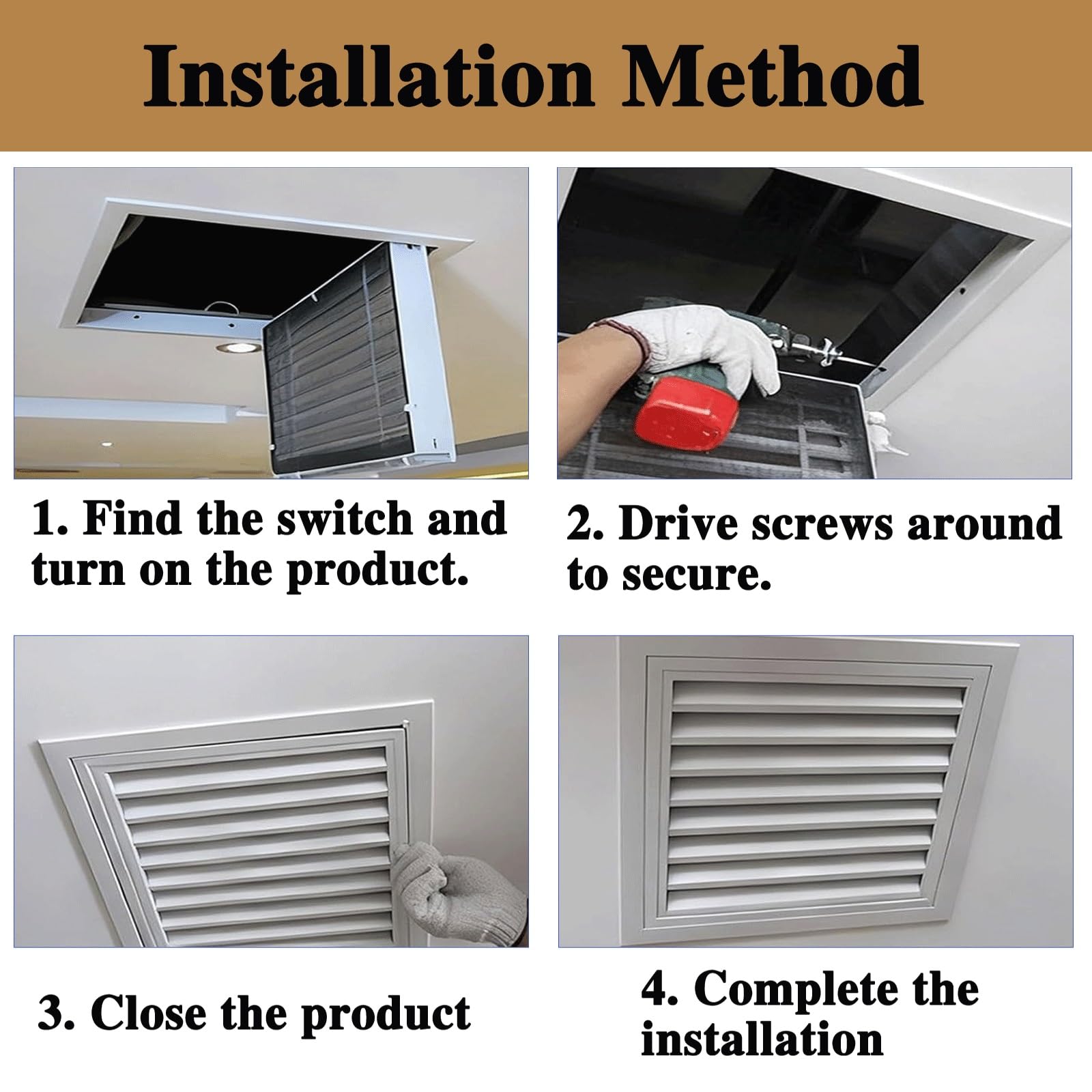 Generico Copertura Nera per Bocchetta di Ritorno dell'Aria per Parete o soffitto, griglia Filtro Aria di Ritorno 18x20 Pollici con griglia filtrante, soffitto per Bocchetta di Ventilazione, miglioram