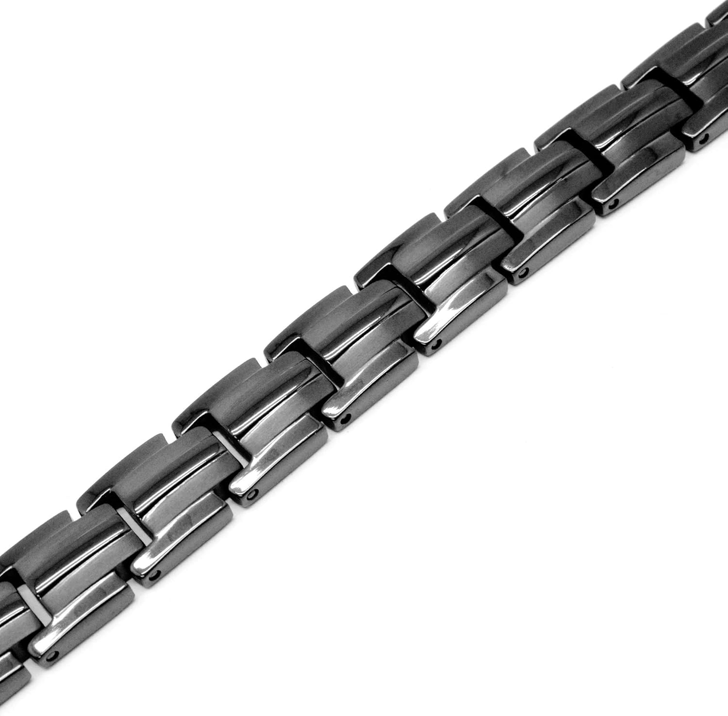 MagnetRX® Women's Ultra Strength Magnetic Therapy Bracelet - Arthritis Pain Relief & Carpal Tunnel Titanium Magnetic Bracelets for Women - Adjustable Length With Sizing Tool (Black) : Health & Household