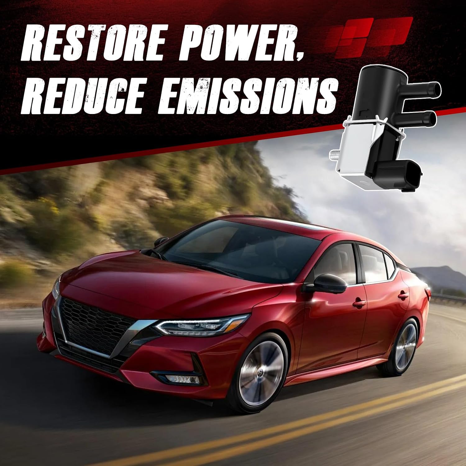 911-332 Vapor Canister Purge Valve Solenoid Fit for Nissan Sentra 2013-2021 Versa 2011-2021 Juke 2011-2015 Note 2014-2018 Replace# K5T48585 K005T48585 14930-1KC0A 14930-1KC1