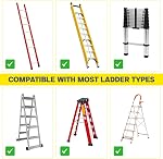 Ladder Leveler, Ladder Stabilizer with Anti-Slip Pads & Adjustable Height, Ladder Extender for Extension Ladder, Fits All Ladders – Extension Ladder Accessory for Uneven Ground & Stairs