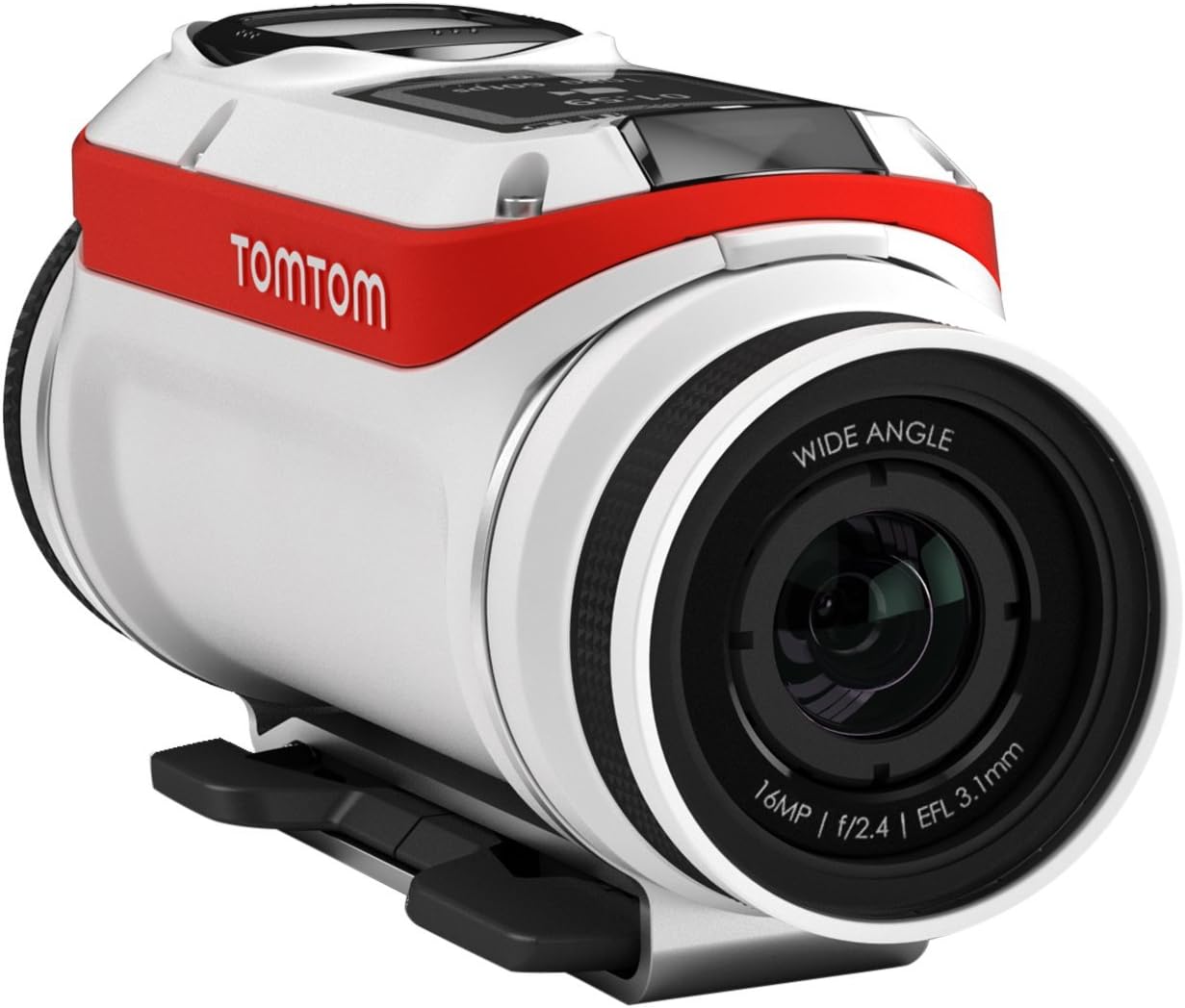 TomTom Bandit 4K Body Mounted Action Cam, Bike Pack, White