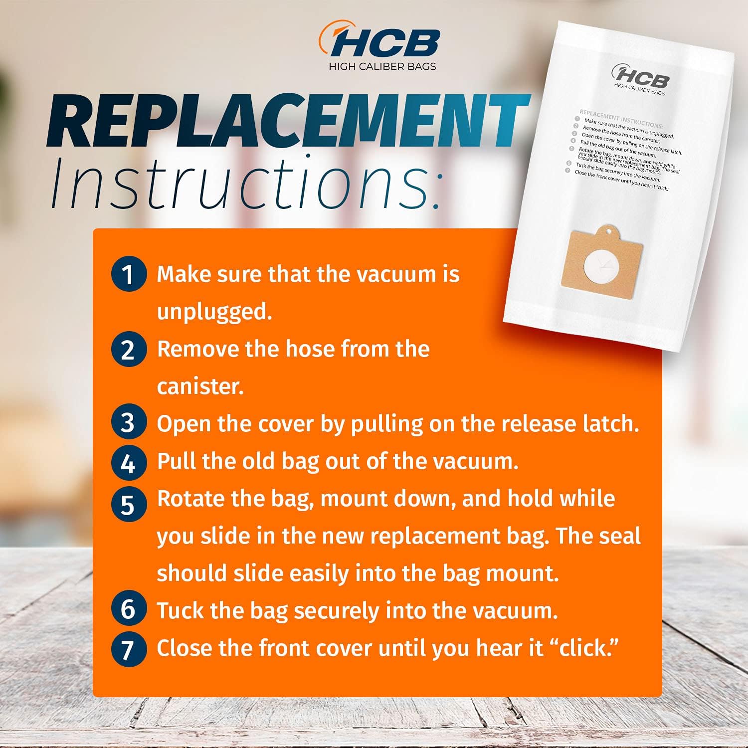 12 Premium Replacement Vacuum Bags Fits Kenmore Canister C/Q 50555, 50557, 50558 & Panasonic Type C-5 (Text) : Home & Kitchen