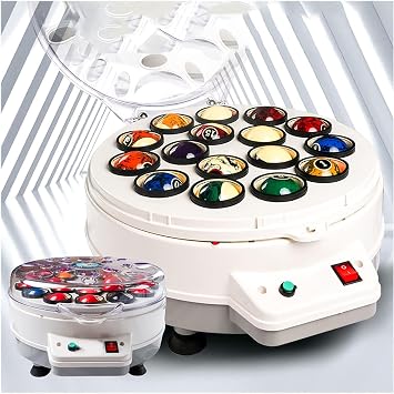 Great for Billiard Cleaning Machine, Billiard Ball Polishing Washer, 16 Ball Snooker Clean Bulletproof Ballistic Ballistic with One Button Start, LED Display, Billiard Ball Set, Snooker Ball Set