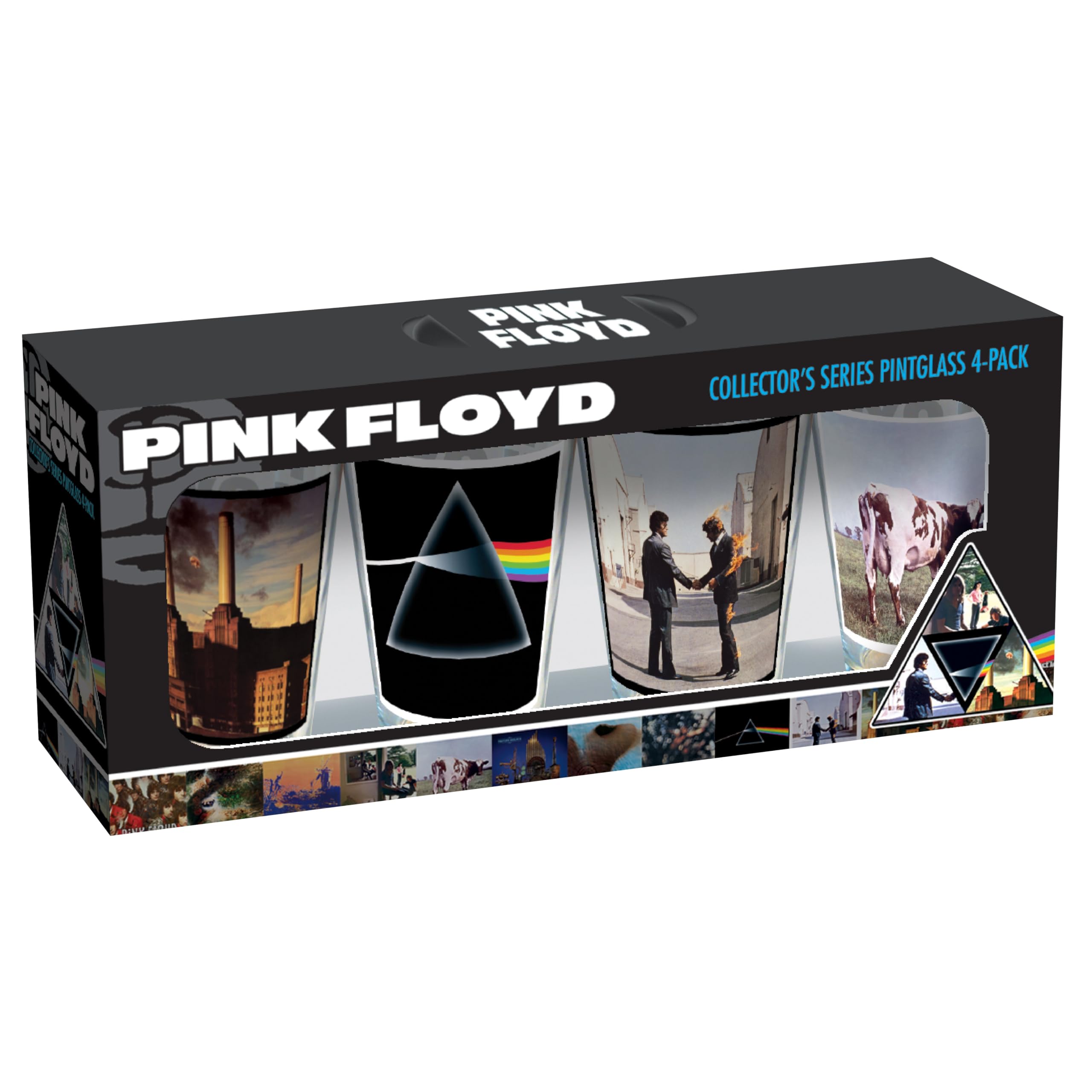 Amazon.com | ICUP Pink Floyd Album Covers 4 Pc Pint Glass Set