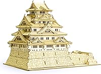 Vista 1 de Rompecabezas 3D de arquitectura de madera del castillo de Osaka, divertidos kits de manualidades de madera, regalo ideal para cumpleaños y recuerdos