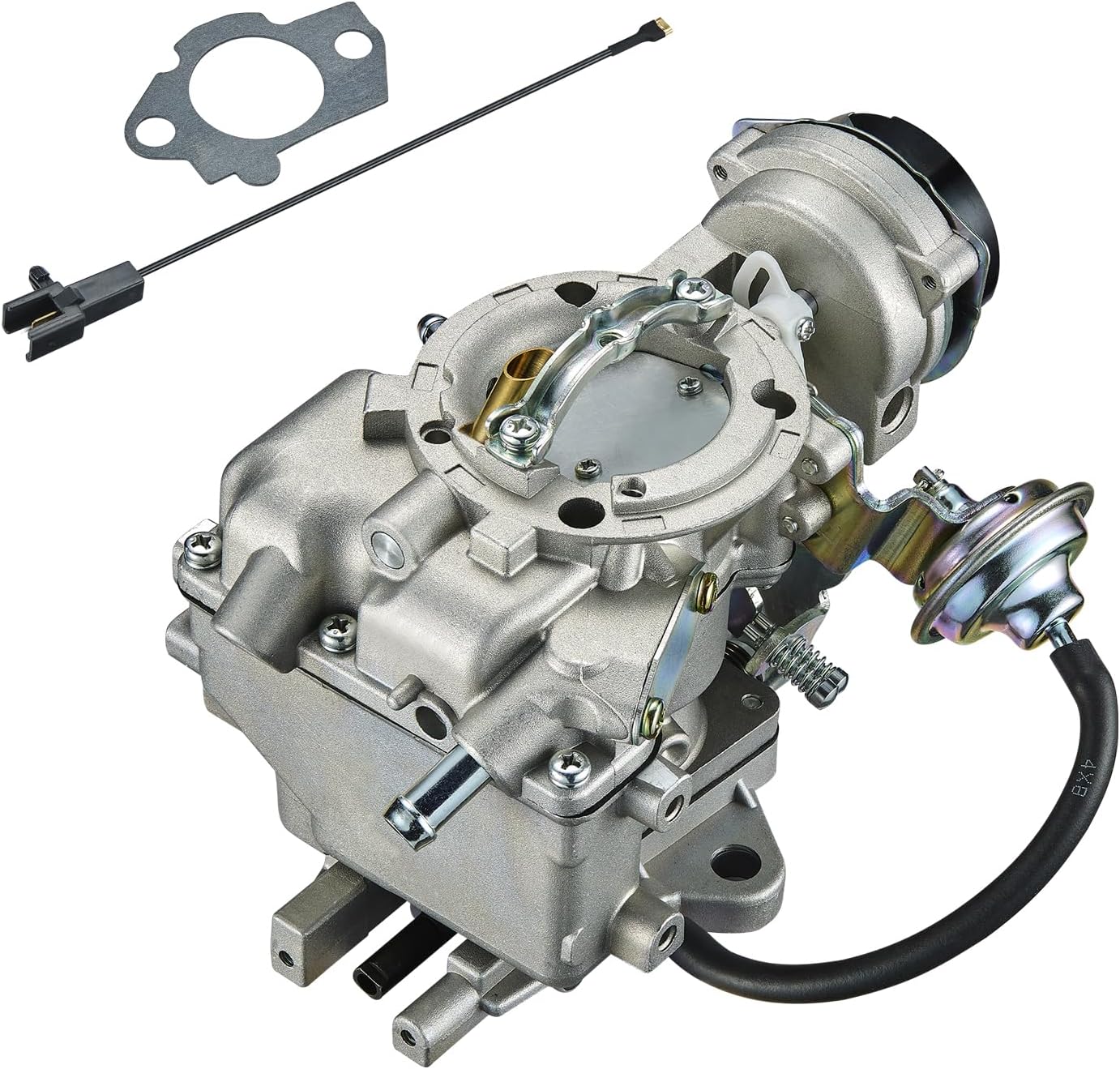 BDFHYK 1 Barrel Carburetor Carb CA-7051 CA-1270 C6269 16010FD300, Compatible with Ford Bronco Econoline E Series F100 F150 F250 F350 Engine 200 250 300 Cu Carburetor Kit Electric Choke