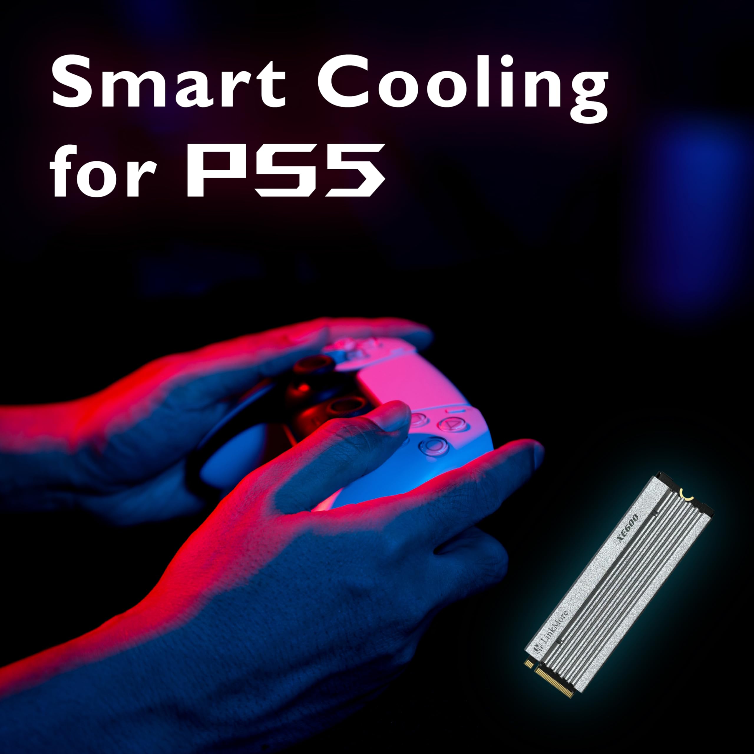 Amazon | LinkMore XE600 1TB M.2 2280 PCIe Gen4x4 NVMe 1.4 SSD PS(5