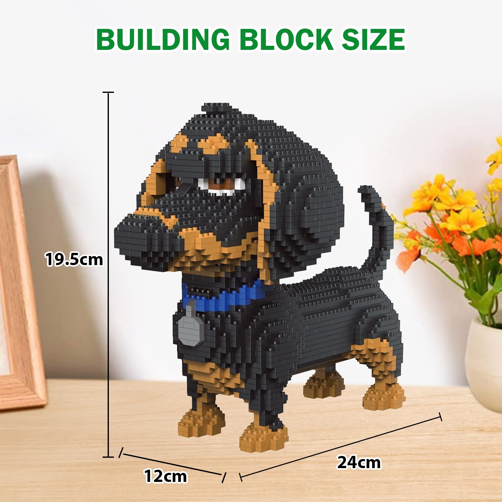 Micro Building Blocks Puzzle Bassotto, cartone animato Nano Building Blocks per adulti decompressione regalo