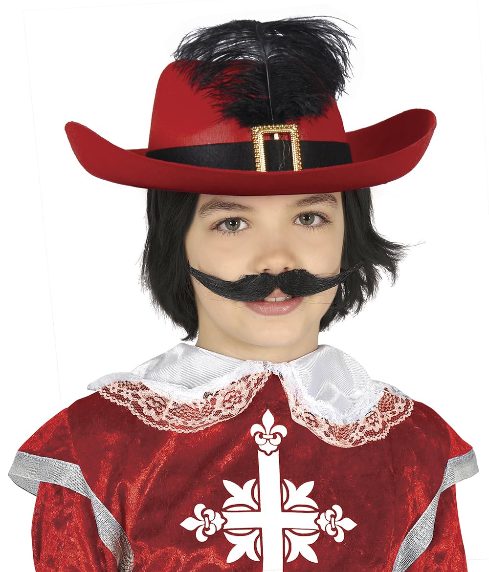 FIESTAS GUIRCA Children's Red Musketeer Hat