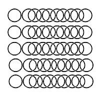 Vista 1 de [50 piezas] Juntas tóricas de goma de nitrilo 0.354 in de diámetro exterior 0.276 in ID 0.039 in de ancho, junta métrica de sellado Buna-N