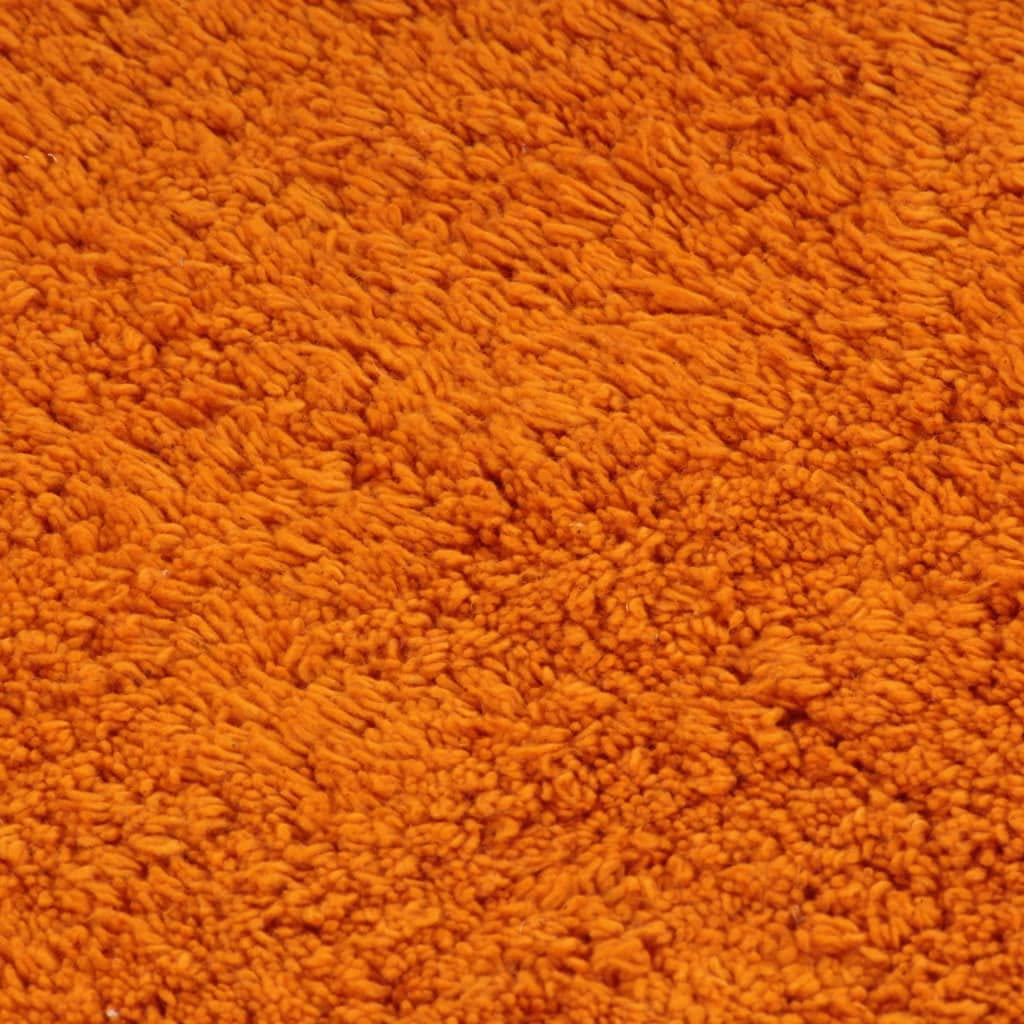 Furniture Item Home - Juego de 3 alfombrillas de baño de tela, color naranja