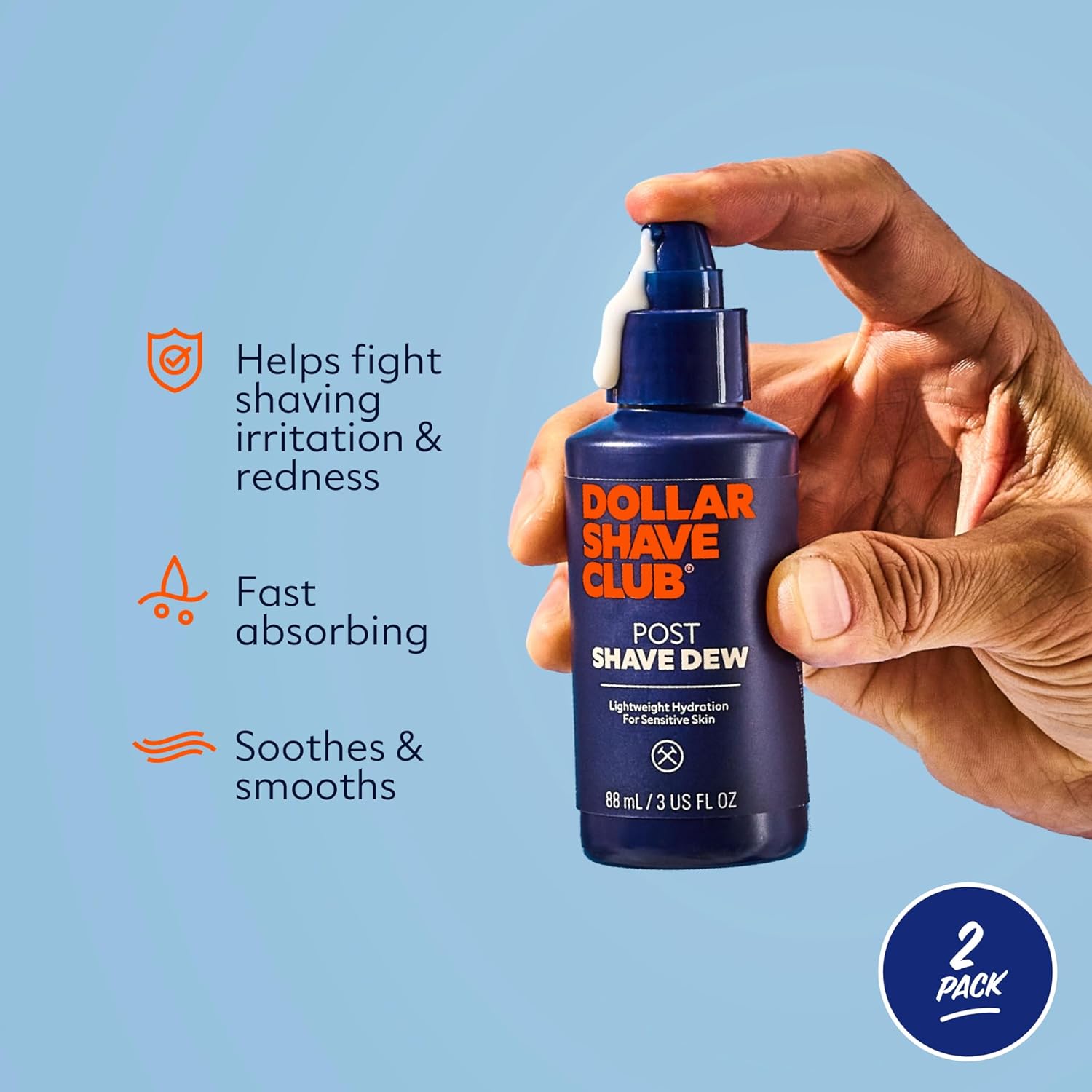 Dollar Shave Club | Post Shave Dew 3.4 ounce (2 Pack) | Moisturizing Shaving Gel for Sensitive Skin - Image 2