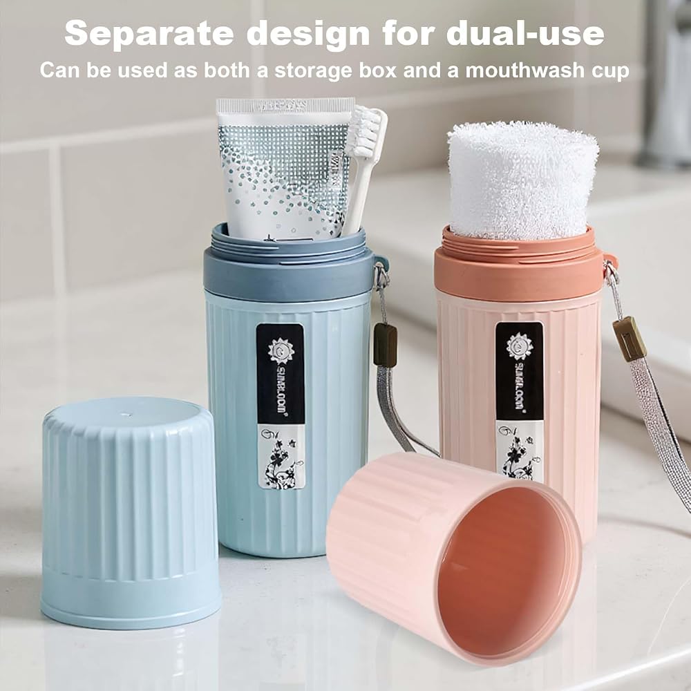 Multifunzione Portatile Spazzolino Da Denti Tazza Dentifricio, Spazzolino Da Via